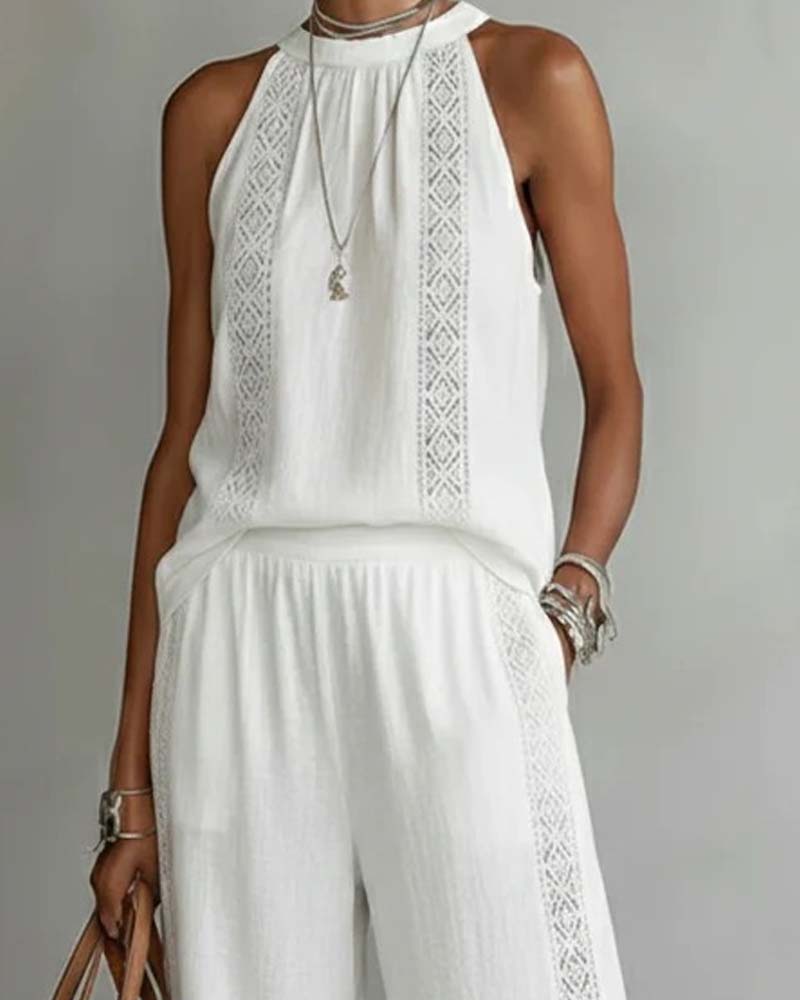 Todelt Sett Hollow Out Halter