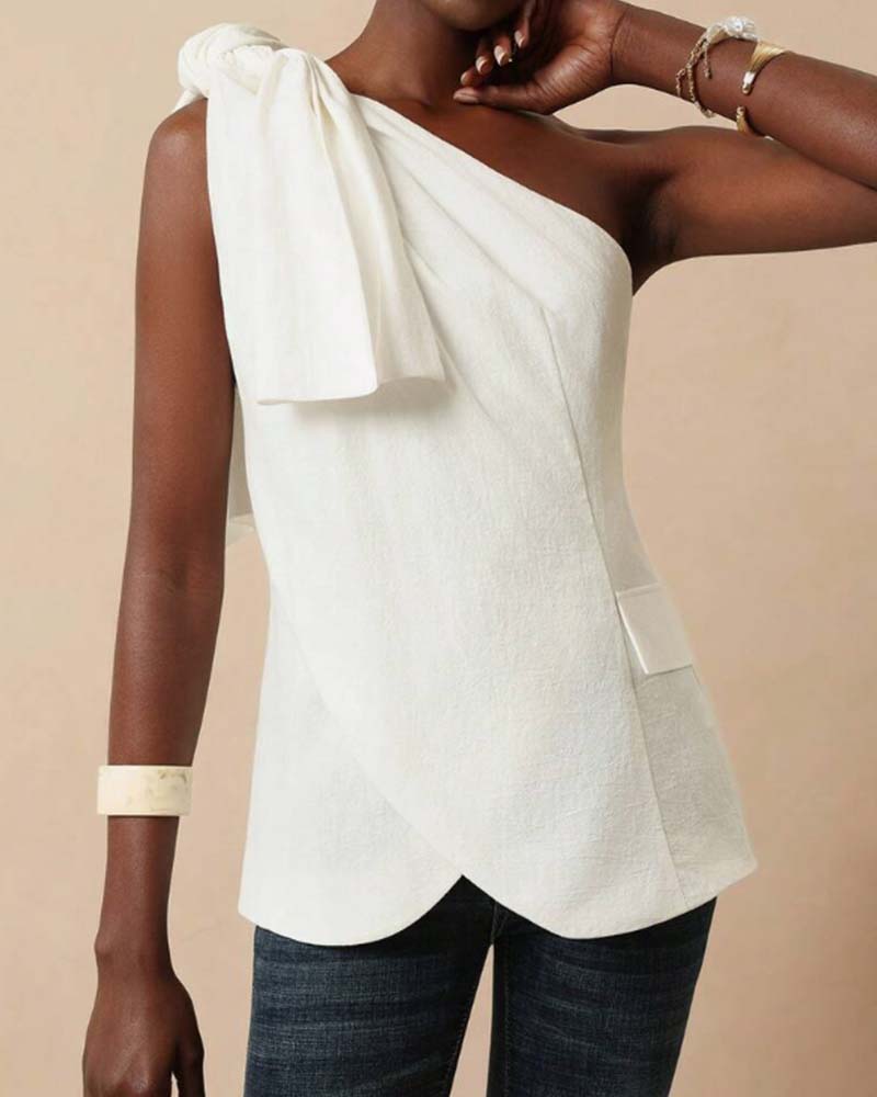 Bluse Off-Shoulder Kors Knyting Design