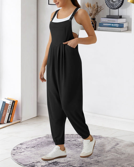 Overalls Ensfarget Plissert