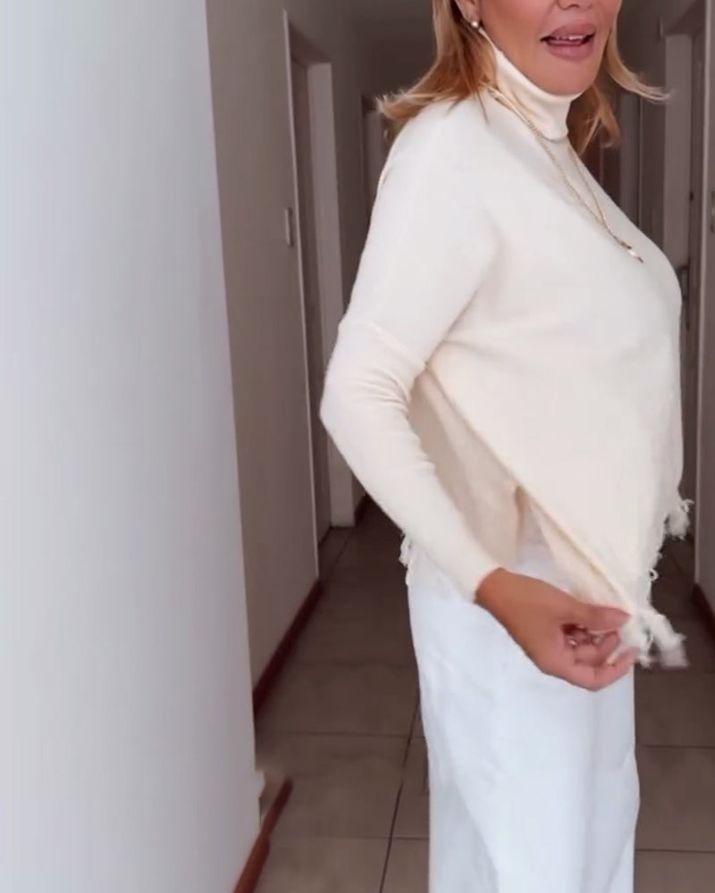 Rundhalset Strikket Undertrøye