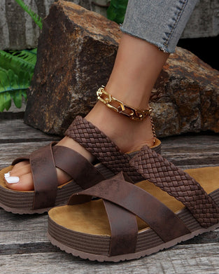 Sandal Mote Plattform Slide