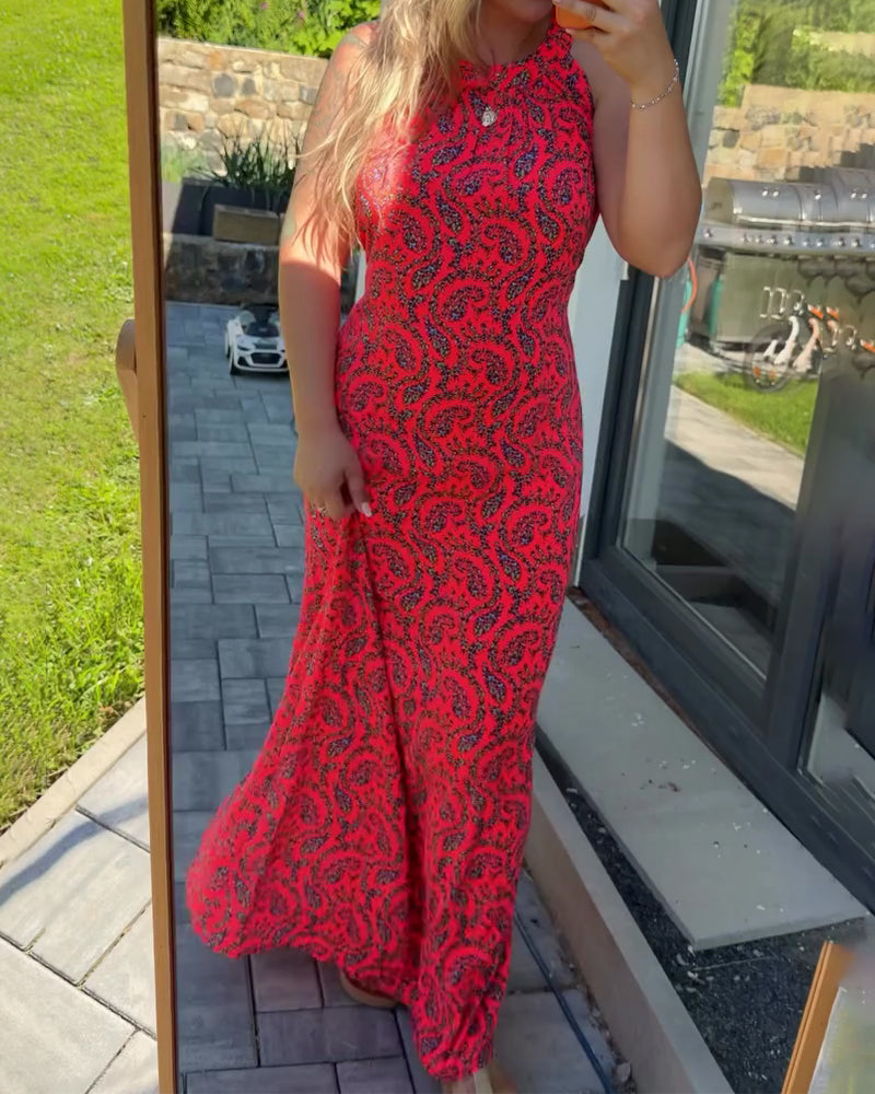 Kjole Halter Ermeløs Figursydd