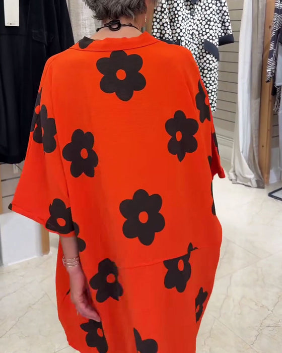 Skjorte Camp Krage Avslappet Passform Midi