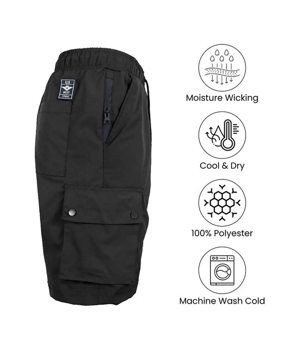 Herre Hurtigtørkende Fukttransporterende Cargoshorts, Casual Hverdagsbruk