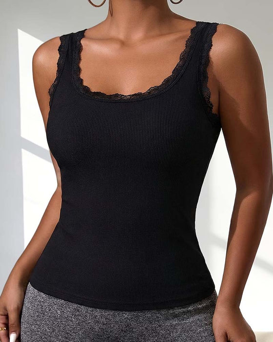 Tank Top Padder Blonder Trim