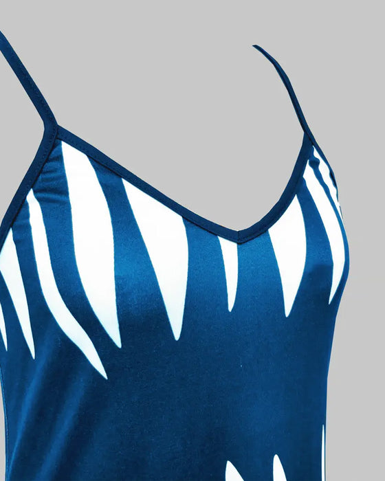 Kjole Temperamentsfull Og Moterikt V-Hals Tråler