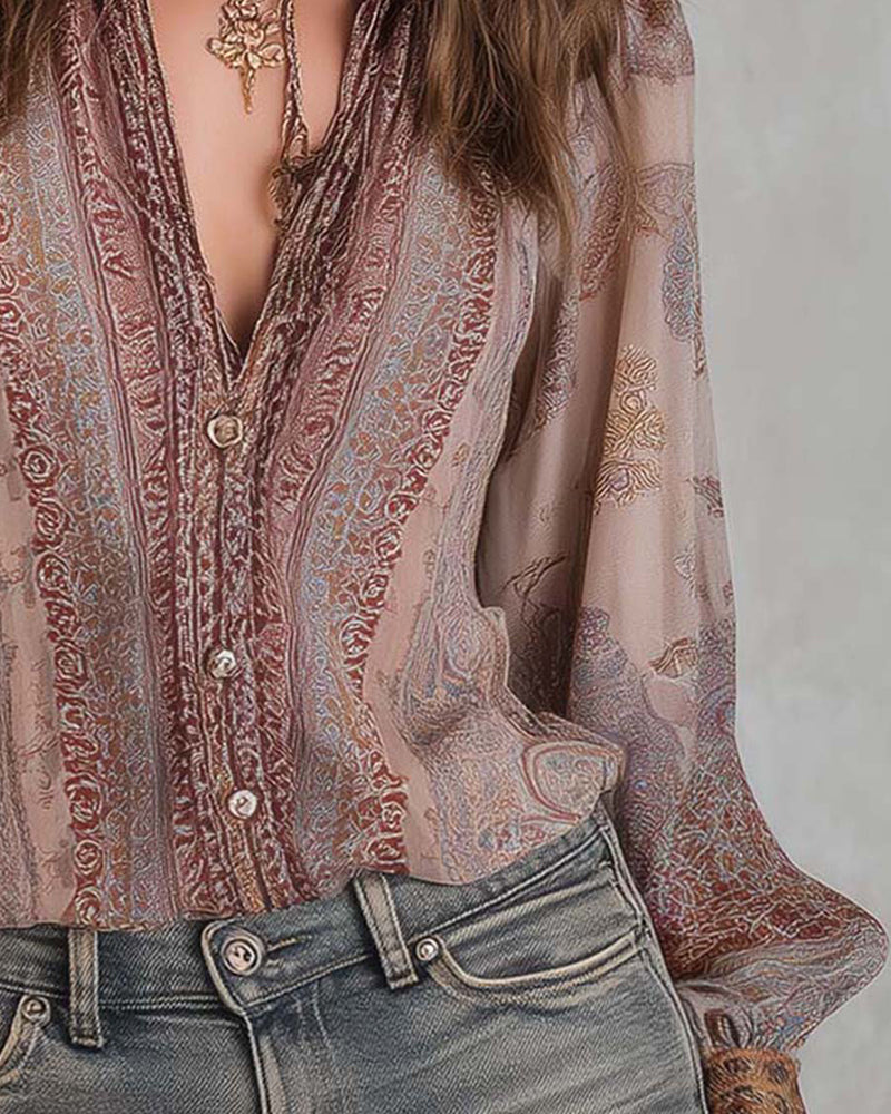 Bluse Mote Vindermet Retro