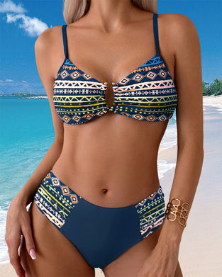 Bikini Trykt Feriestil Sexy Topartet
