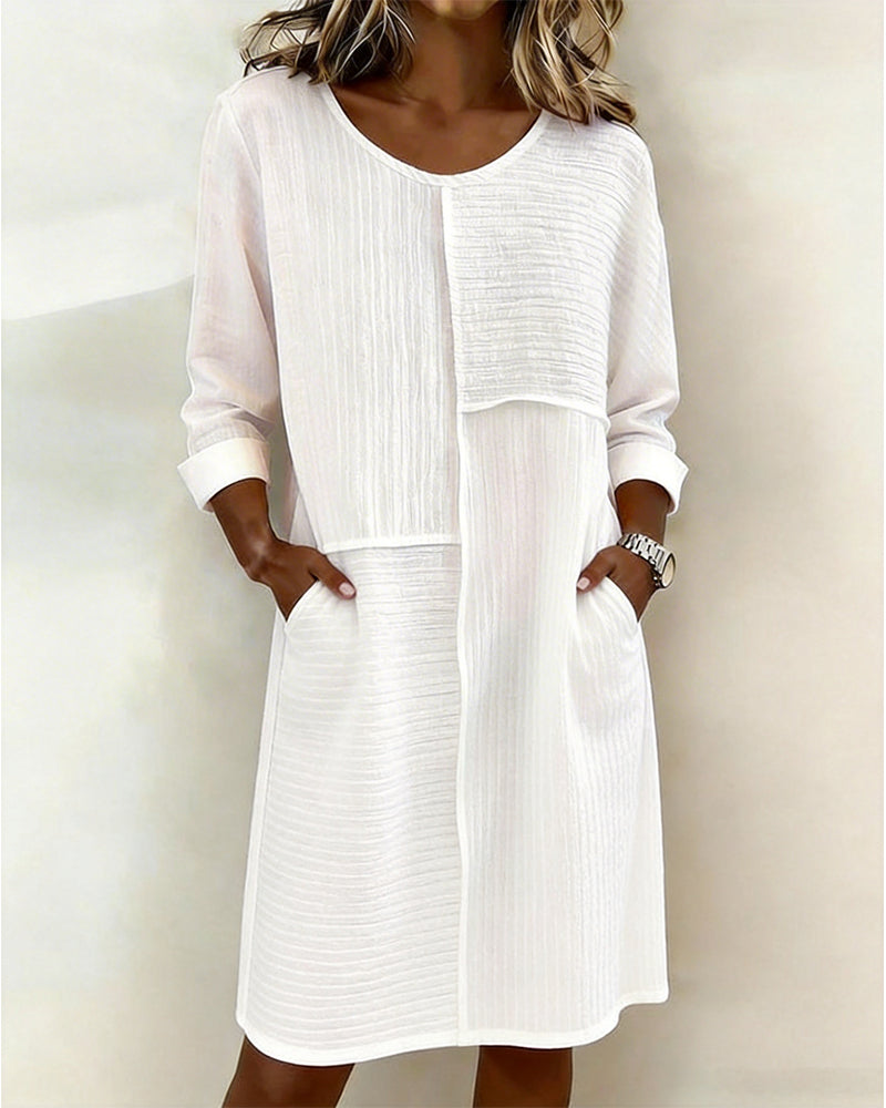 Kjole Teksturert Shift