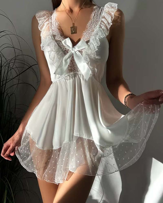 Lingerie Blondekant Ryggfri Stroppet