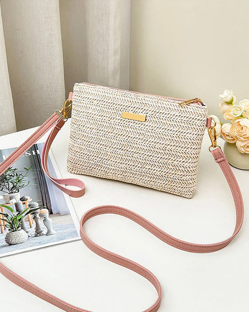 Skulderclutch – Lettvekt, Allsidig, Metalliske Aksenter ✨
