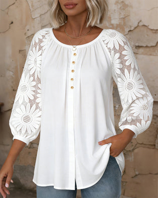 T-Skjorte Mote Rund Hals Raglanermet