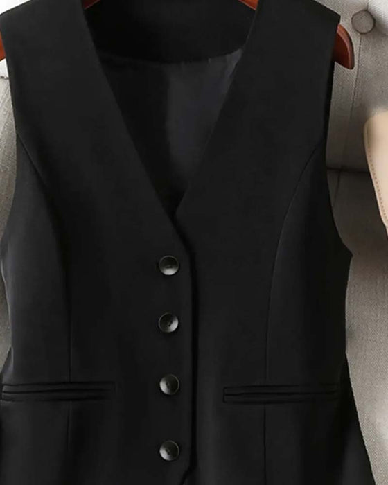 Vest Tettsittende Midjekniping Dress