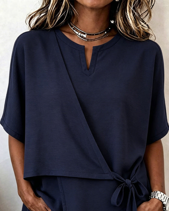 Bluse Casual Knyting Solid
