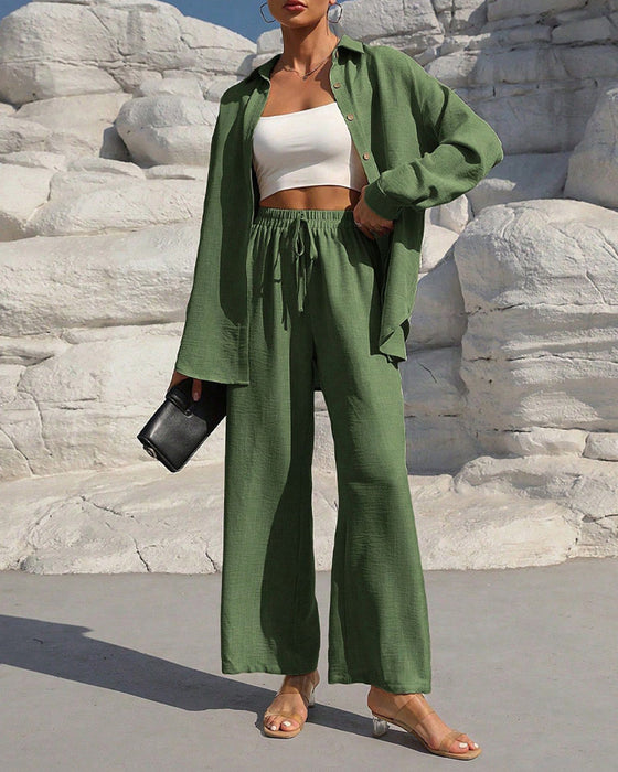 Sett Lang Erme Casual Solid