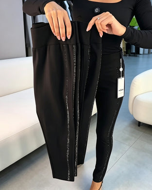 Blyantbukser Fin Skimrende Slim Fit Stretch
