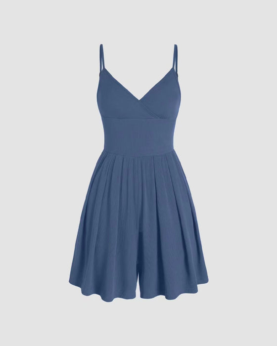 Ensfarget Uformell Jumpsuit