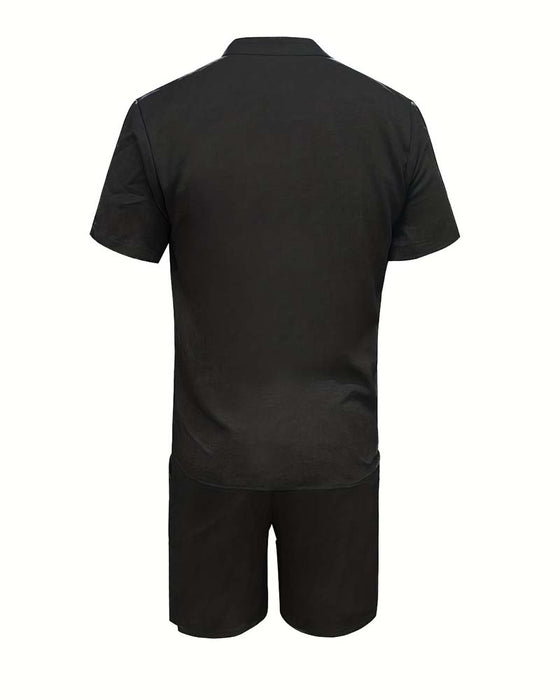 Herrer Sett Kortsermet Skjorte Og Shorts