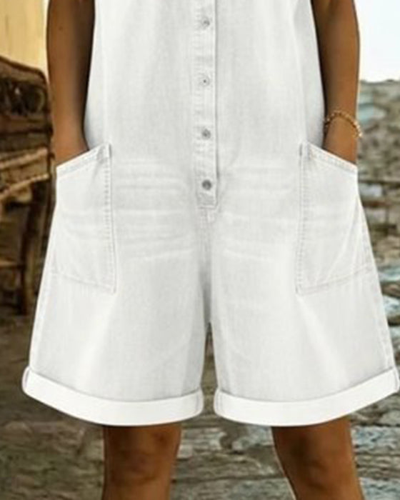 Kjeledress Denim Kort Erme