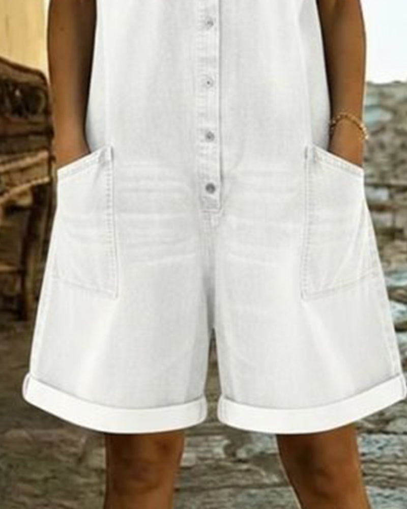 Kjeledress Kort Erme Denim