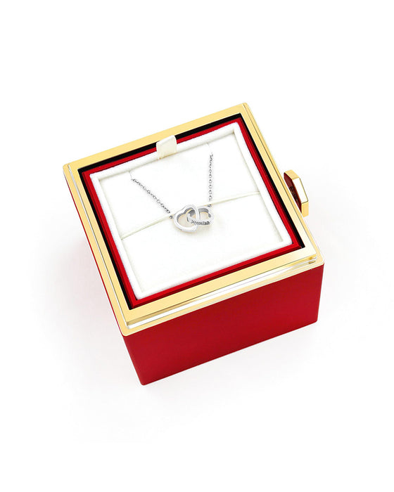 Halskjede Benkjede Dobbelthjerte