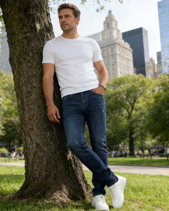 Jeans Herre Casual Solid