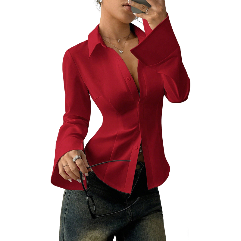 Eleganst Slim-Fit DameSkjorte