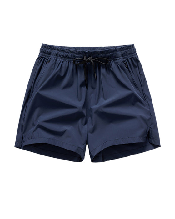 Shorts Menn Elastisk Midje Lomme Hurtigtørkende Is-Silke Sport