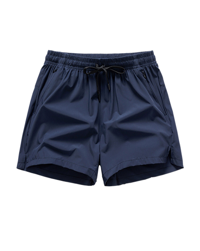 Shorts Menn Elastisk Midje Lomme Hurtigtørkende Is-Silke Sport