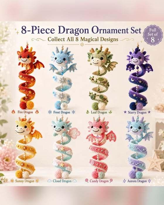 🐉 Nybegynnervennlig DIY-sett for et fortryllet drage-spiralhengende ornament | Komplett sett inkludert alle verktøy og en trinn-for-trinn-veiledning 💕