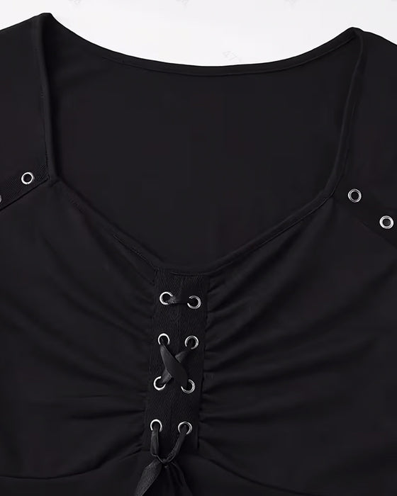 Bluse Enfarget Kryssremmer
