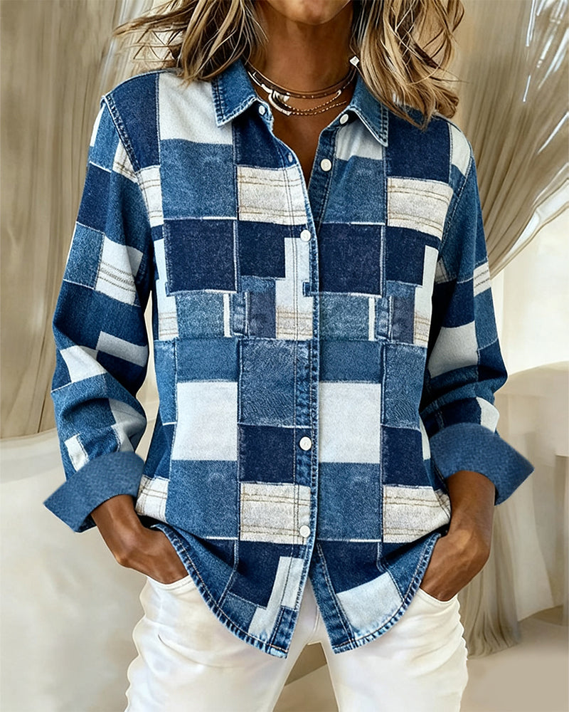 Stilig Langermet Skjorte Med Krage