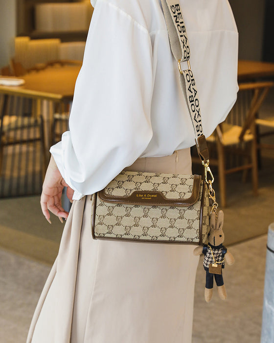 Veske Bjørnetrykk Enkel Skulderveske