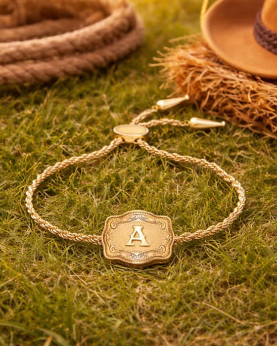 Armbånd Preget Bokstav