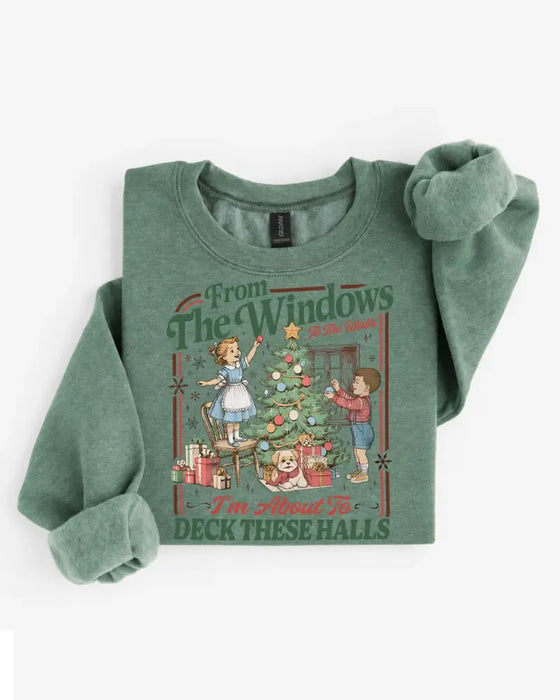 Genser Juletreprint Rundhalset