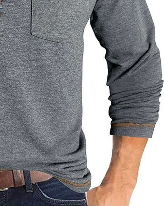 Bluse Menn Knapp Jakkeslag Polo