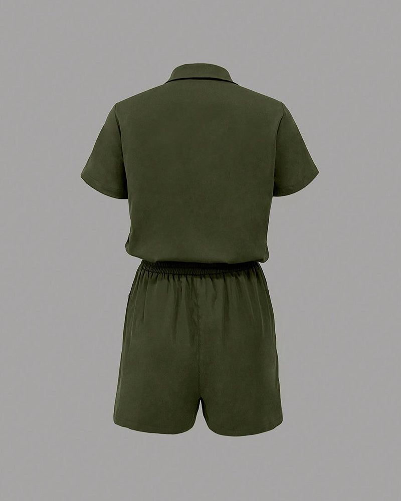 Hoppdress Knapplomme Elastisk Midje