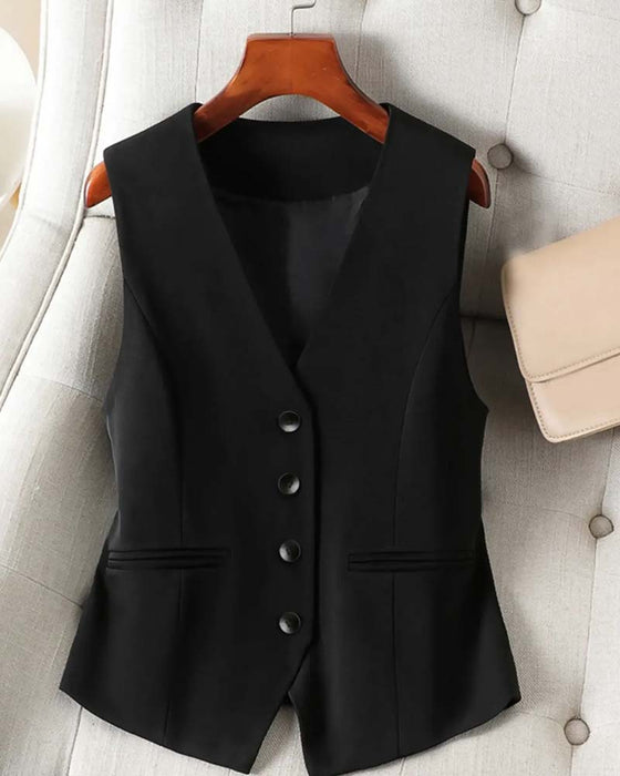 Vest Tettsittende Midjekniping Dress