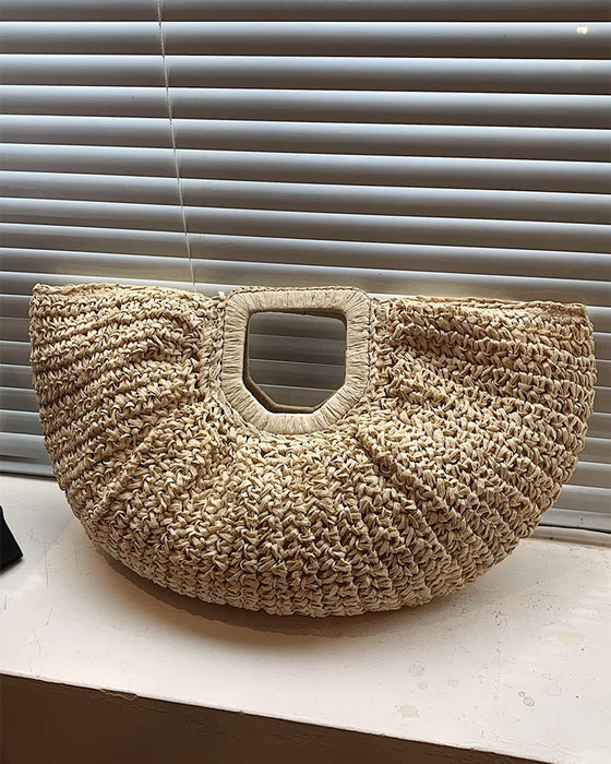 Veske Måneformet Halm