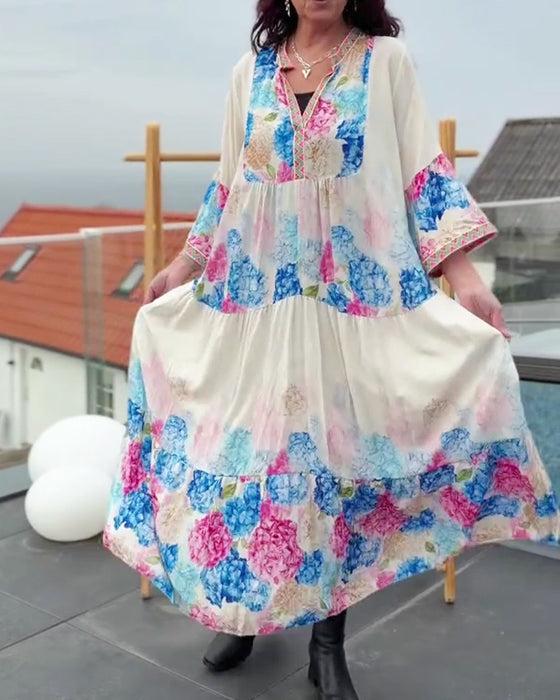 Kjole Bohemisk Ferie Maxi