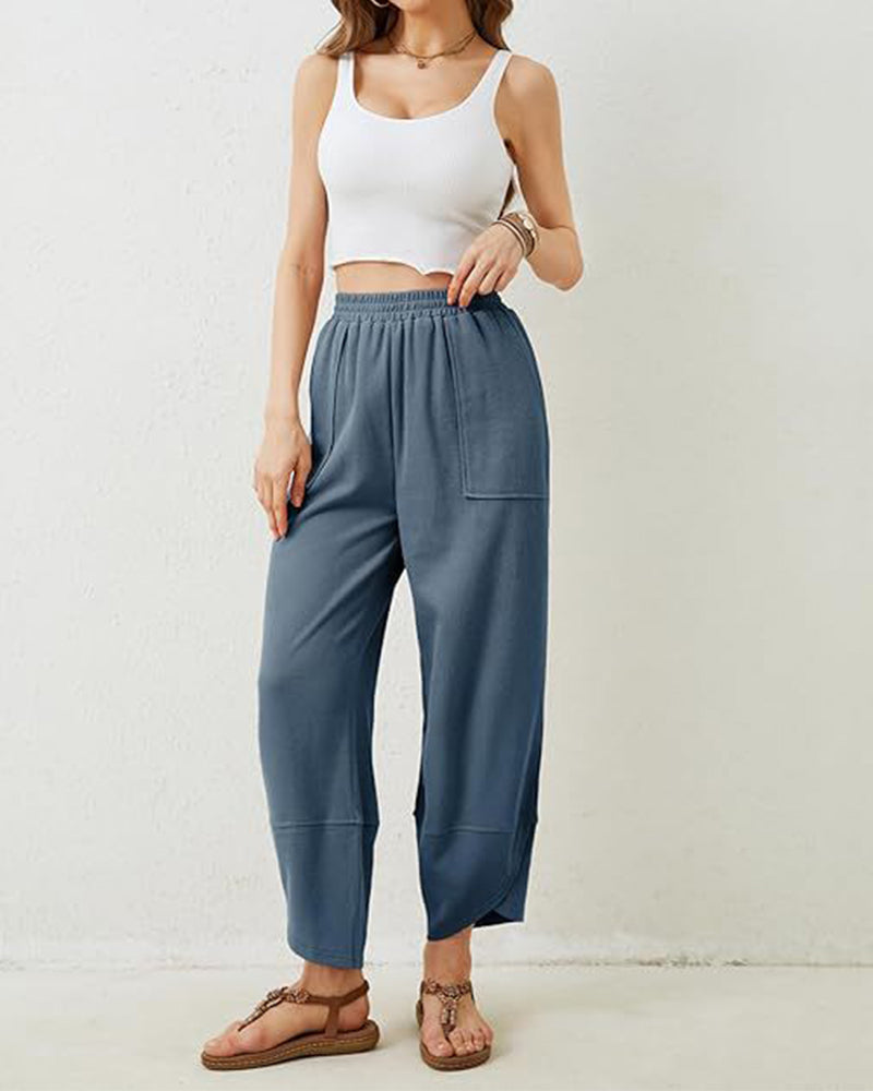 Bukse Dame Harem Tønne Bredt Ben