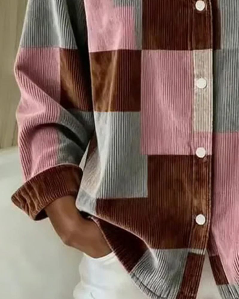 Moteriktig Fløyelsskjorte Med Krage