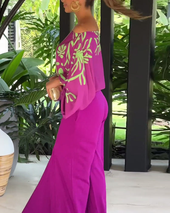 Elegant bluse med én skulder for damer