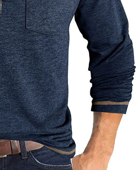 Bluse Menn Knapp Jakkeslag Polo