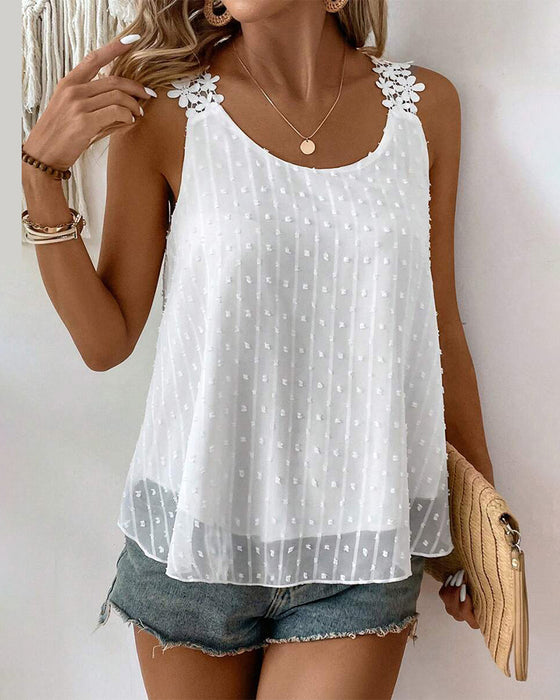 Vest Ensfarget Skulderrem