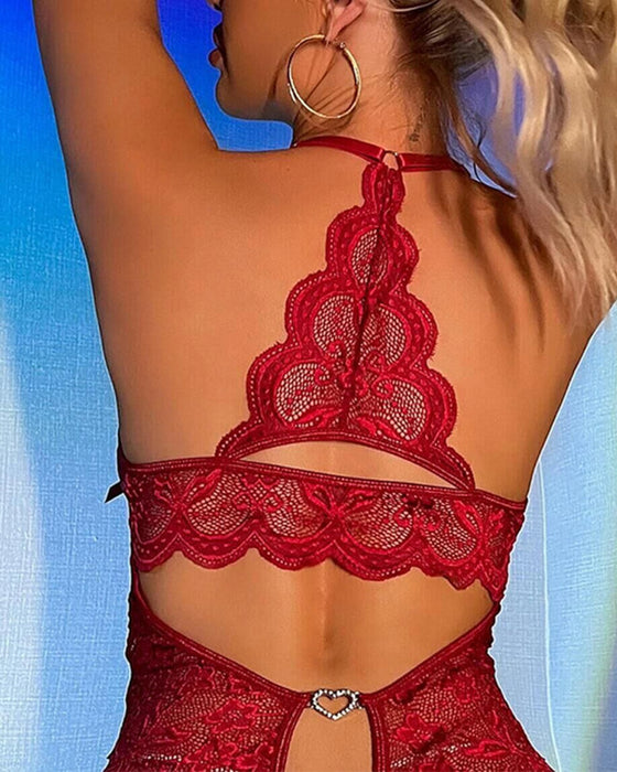 Åpen Grespe Sexy Pyjamas