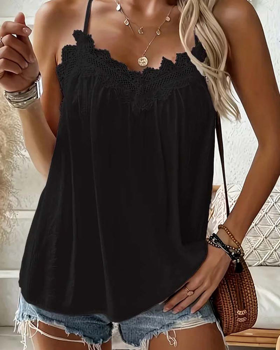 Cami Top Solid Farge