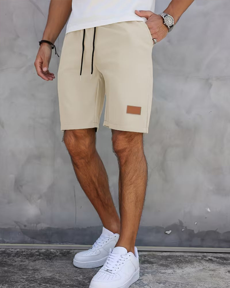 Shorts Lær Etikett Uformell