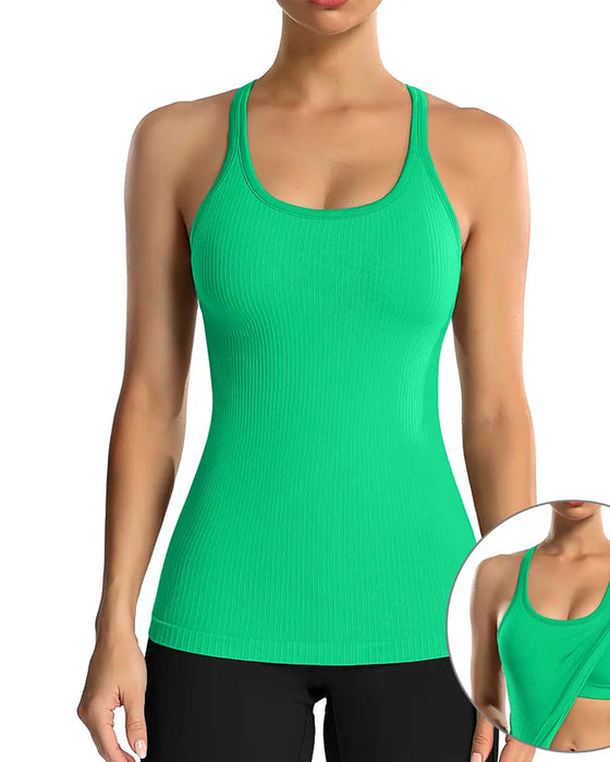 Tanktop Med Innebygd Bh Og Racerback