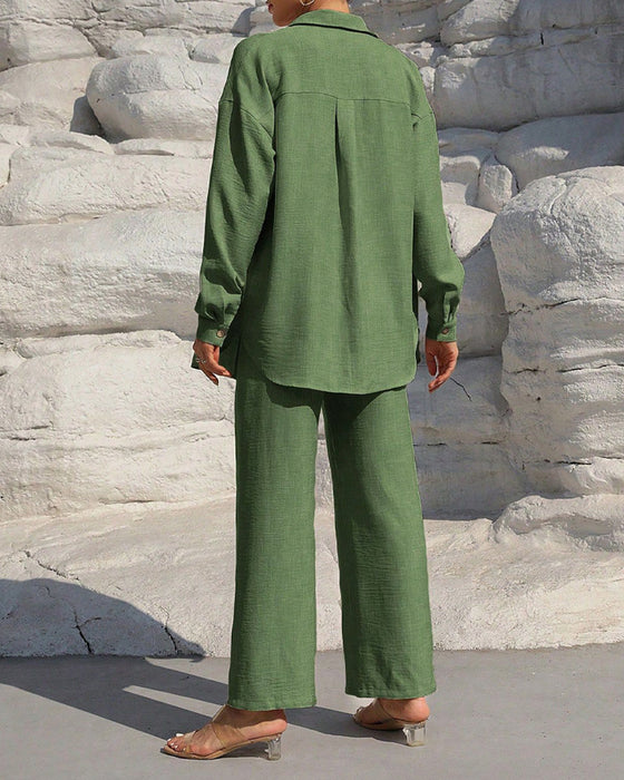 Sett Lang Erme Casual Solid